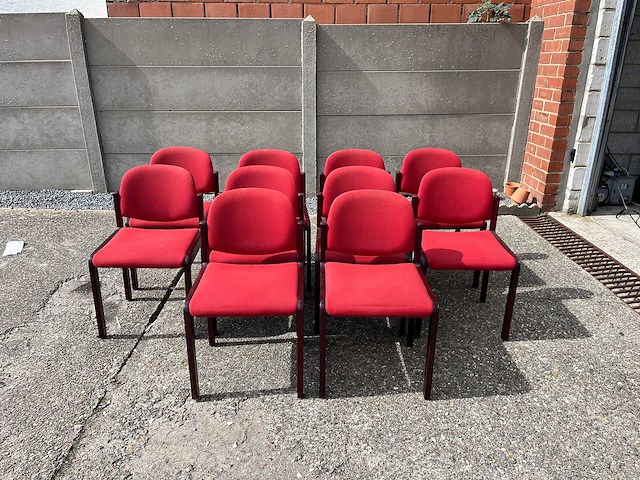 Rode stoelen (10x) - afbeelding 1 van  3