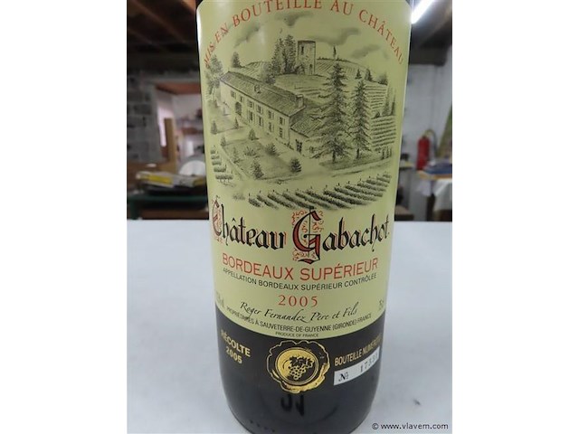 Rode wijn 1 fles - afbeelding 2 van  3