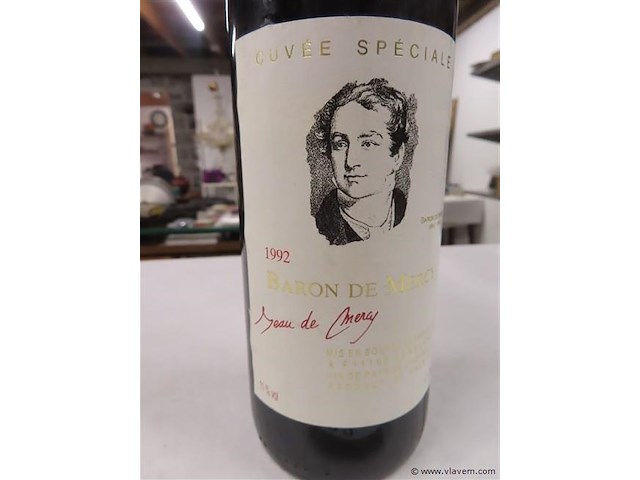 Rode wijn 1 fles - afbeelding 2 van  3