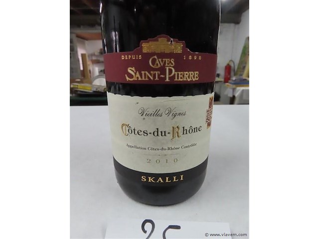 Rode wijn 1 fles - afbeelding 2 van  3