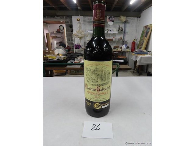 Rode wijn 1 fles - afbeelding 1 van  3