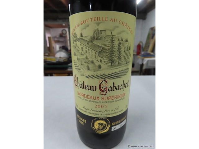 Rode wijn 1 fles - afbeelding 2 van  3