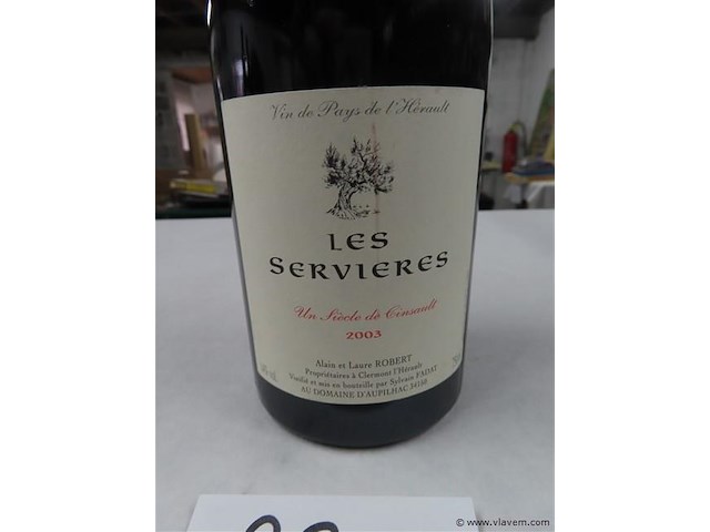 Rode wijn 1 fles - afbeelding 2 van  3