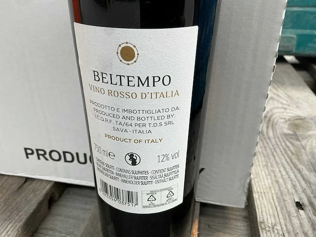 Rode wijn beltempo (12x) - afbeelding 3 van  4