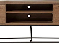 Rodez 180 tv-meubel | 100% melamine | walnoot, zwart - afbeelding 2 van  6