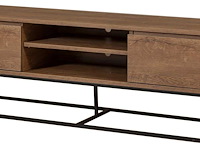 Rodez 180 tv-meubel | 100% melamine | walnoot, zwart - afbeelding 3 van  6