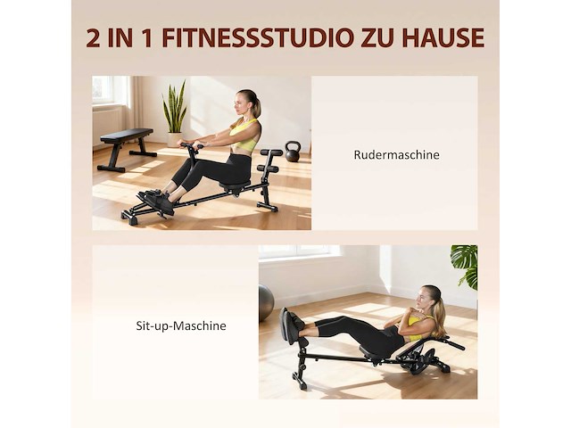 Roeimachine, buiktrainer - afbeelding 5 van  7