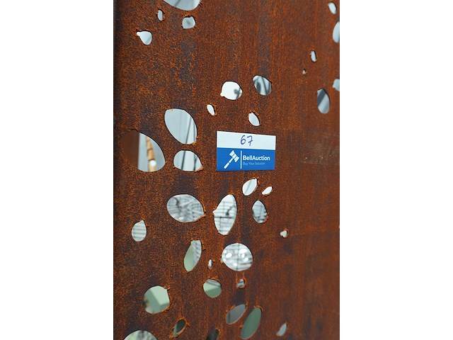 Roest design paravent buco | 100×200 cm - afbeelding 3 van  5