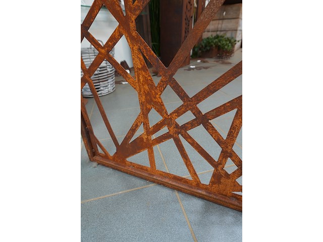 Roest design paravent cosmo | 80×120 cm - afbeelding 3 van  4