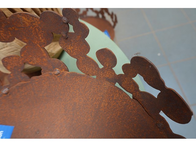 Roest design schaal bubbles | ø40 cm - afbeelding 2 van  4