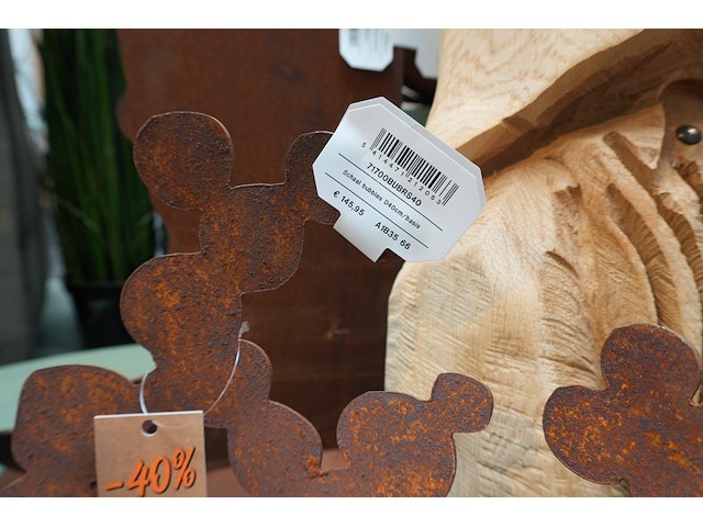 Roest design schaal bubbles | ø40 cm - afbeelding 4 van  4