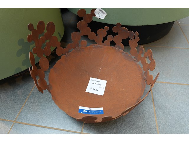 Roest design schaal bubbles | ø50 cm - afbeelding 1 van  2