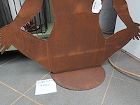 Roest design – yogameisje lotushouding | h86 cm - afbeelding 2 van  3
