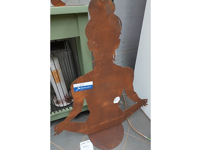 Roest design – yogameisje lotushouding | h86 cm - afbeelding 3 van  3