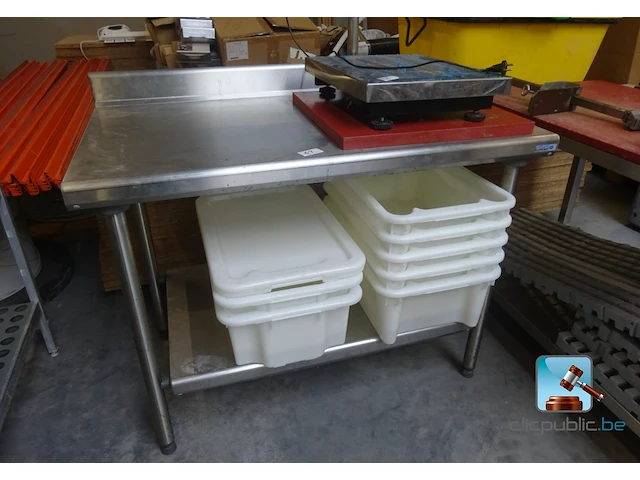 Roestvrij stalen tafel - afbeelding 1 van  2