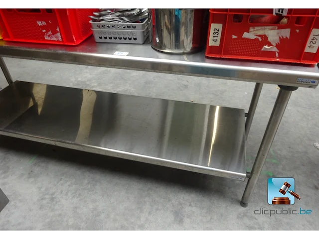 Roestvrij stalen tafel - afbeelding 1 van  3