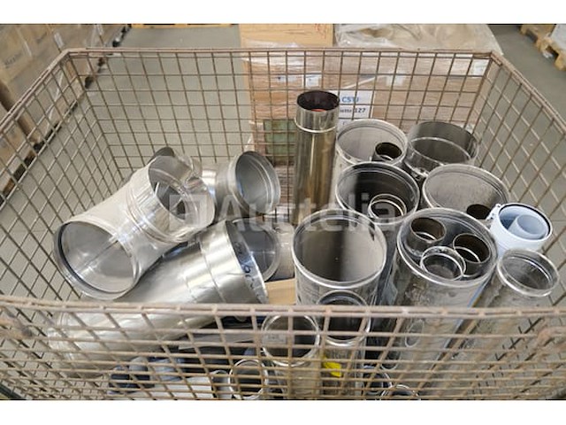 Roestvrijstalen buisset voor open haard - afbeelding 1 van  7