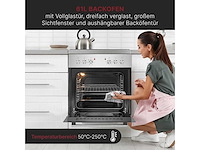 Roestvrijstalen ingebouwde oven met bomann ehbc7935-roestvrijstalen kookplaat - afbeelding 8 van  10