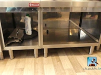 Roestvrijstalen meubel met friteuses en gasplancha - afbeelding 8 van  10