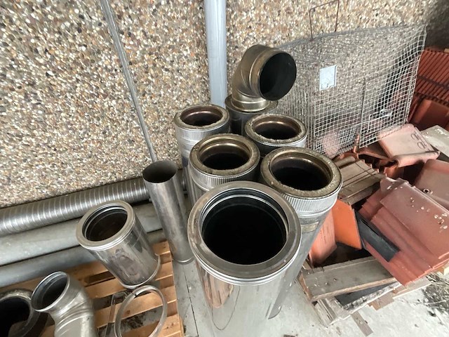 Roestvrijstalen open haarden dubbele wandhaarden - afbeelding 2 van  7