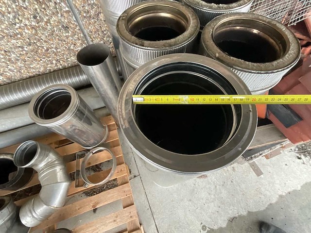 Roestvrijstalen open haarden dubbele wandhaarden - afbeelding 5 van  7