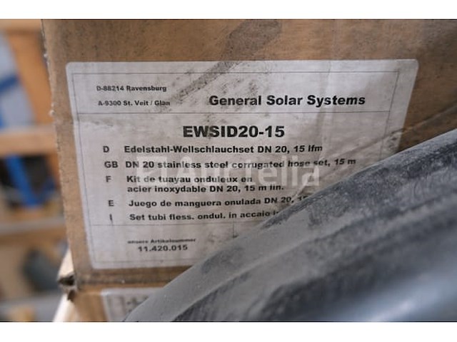 Roestvrijstalen slangenkit voor ewsid ewsid20-15 zonnewisselaar - afbeelding 7 van  7