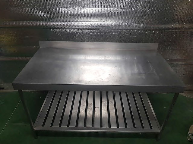 Roestvrijstalen tafel 1600x800x900 - afbeelding 2 van  5