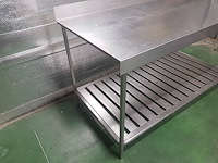 Roestvrijstalen tafel 1600x800x900 - afbeelding 3 van  5