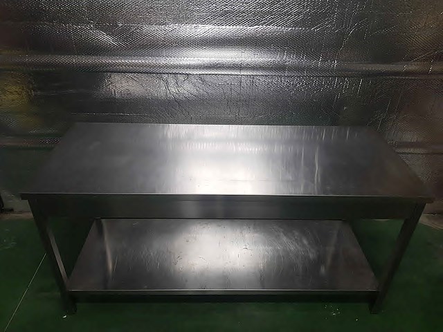 Roestvrijstalen tafel 1800x700x870 - afbeelding 4 van  6