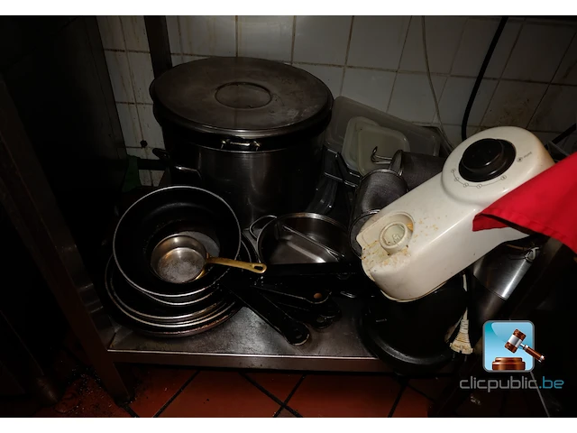 Roestvrijstalen tafel en serveertafel - afbeelding 4 van  6