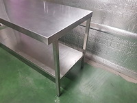 Roestvrijstalen tafel tournus 1600x700x860 - afbeelding 3 van  6