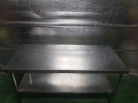 Roestvrijstalen tafel tournus 1600x700x860 - afbeelding 4 van  6