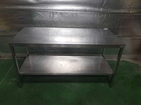 Roestvrijstalen tafel tournus 1600x700x860 - afbeelding 5 van  6