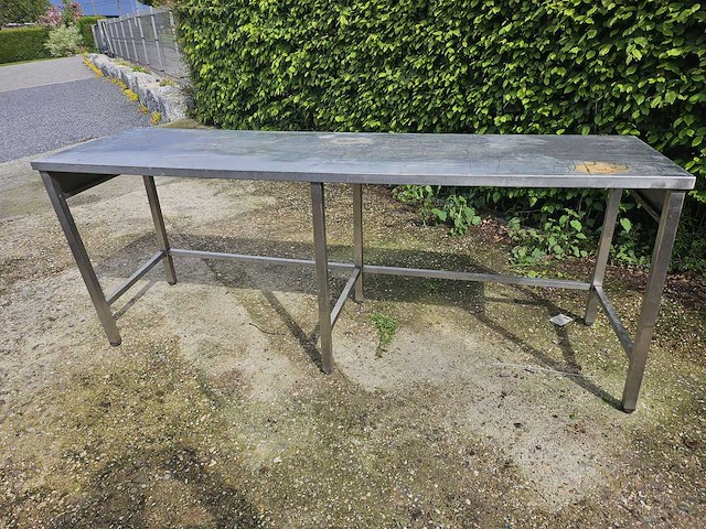 Roestvrijstalen tafel - afbeelding 1 van  4