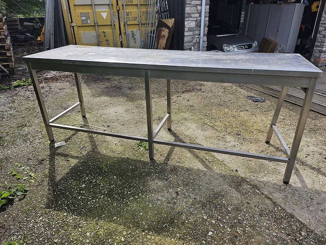 Roestvrijstalen tafel - afbeelding 3 van  4