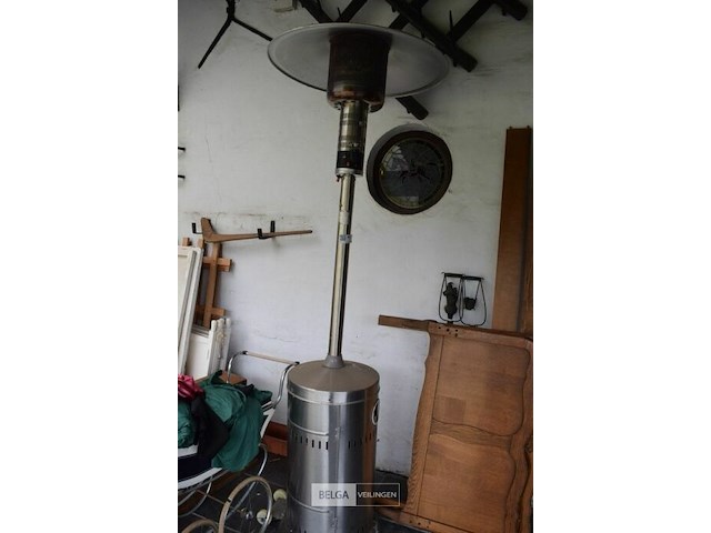 Roestvrijstalen terrasverwarmer op gas - afbeelding 1 van  3