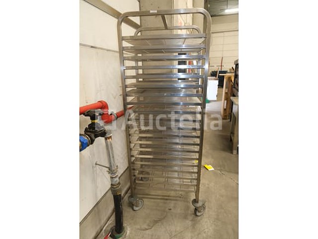 Roestvrijstalen trolley met trays - afbeelding 5 van  5