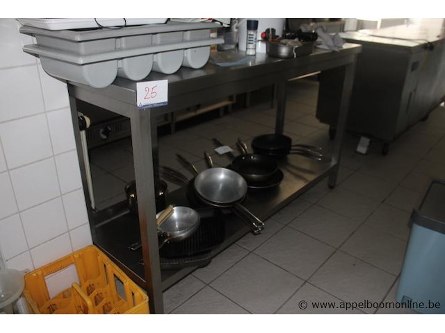 Roestvrijstalen werktafel - afbeelding 1 van  1