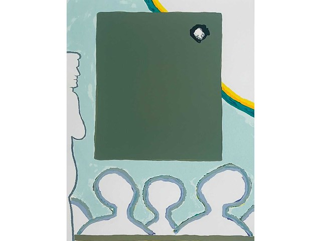 Roger raveel - aanschouwen - kleurenzeefdruk - afbeelding 3 van  11