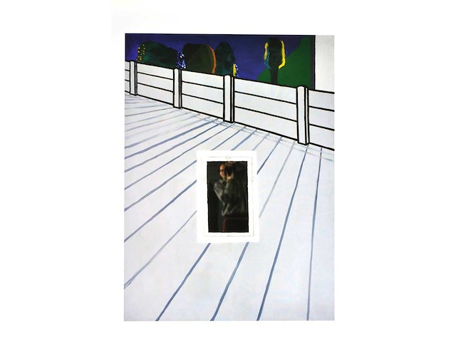 Roger raveel - alleen op de koer - offset - afbeelding 1 van  1