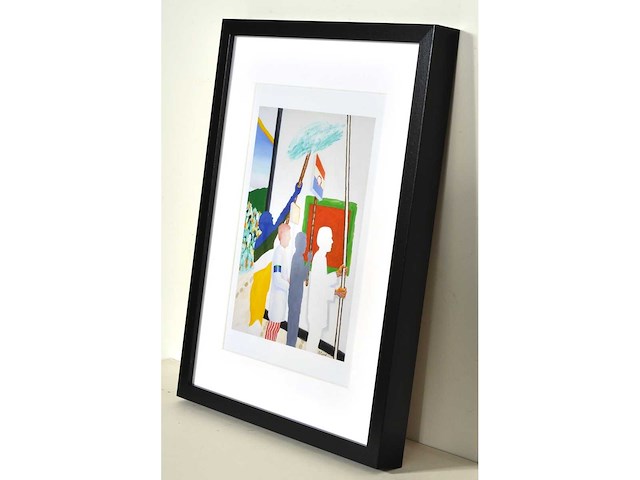 Roger raveel - beerveldeprocessie - offset - afbeelding 3 van  3