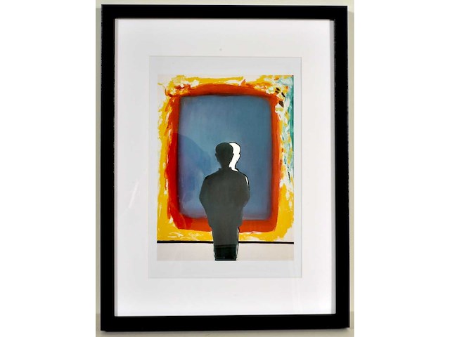 Roger raveel - bezinning bij de weerschijn in kleuren verzadigd - offset - afbeelding 1 van  3