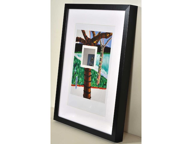 Roger raveel - boom met spiegel in mijn tuin - offset - afbeelding 2 van  3