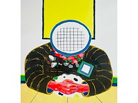 Roger raveel - dubbende man - kleurenlithografie - afbeelding 4 van  11