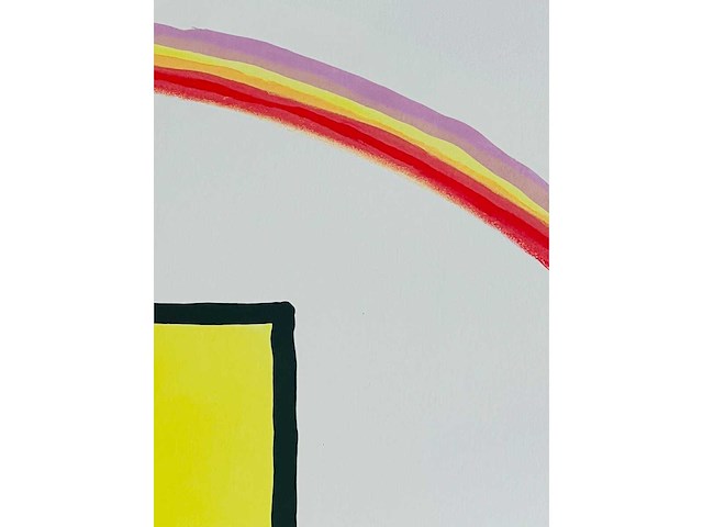 Roger raveel - dubbende man - kleurenlithografie - afbeelding 8 van  11