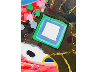 Roger raveel - dubbende man - kleurenlithografie - afbeelding 9 van  11