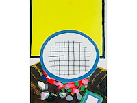 Roger raveel - dubbende man - kleurenlithografie - afbeelding 11 van  11