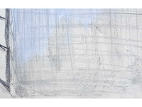 Roger raveel - een kosmische natuurervaring - potlood en acryl op papier - afbeelding 2 van  6