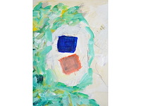 Roger raveel - een kosmische natuurervaring - potlood en acryl op papier - afbeelding 3 van  6