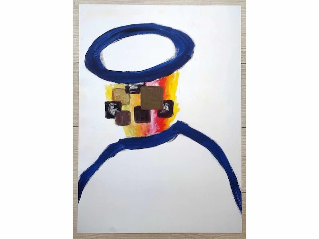 Roger raveel - een mens - offset - afbeelding 2 van  5